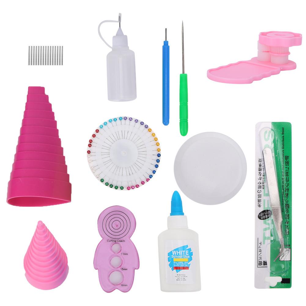 20pcs Paper Quilling Tool Complete Set Electric Quilling Pen Crimper Border DIY Paper Craft