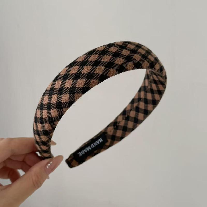 French Retro Polka Dot Velvet Headband Early Simple High Skull Top Headband Pressure Hair Card Versatile Hair Accessories