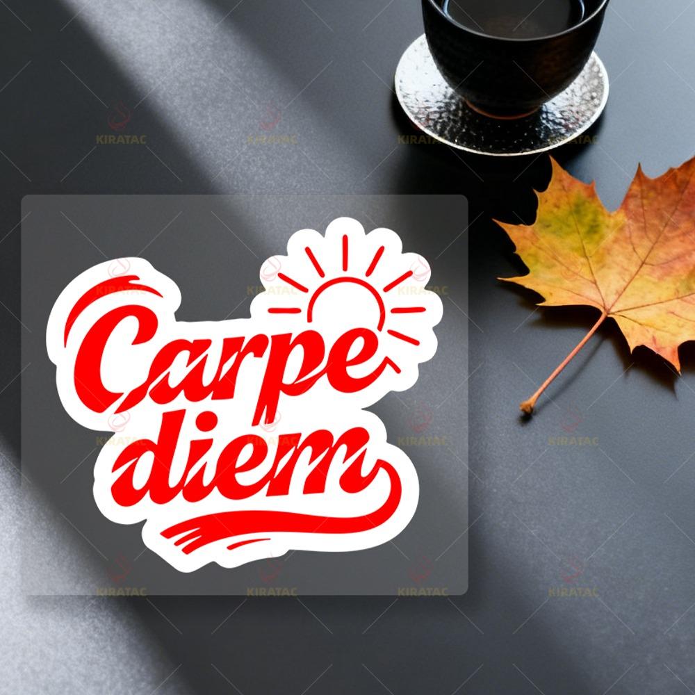 

1pc Carpe Diem Car Stickers Waterproof for Windows DIY Motocycle Fairing Fuel Tank Helmet Fender Bicycle Universal Vinyl Decals 15X13.4CM