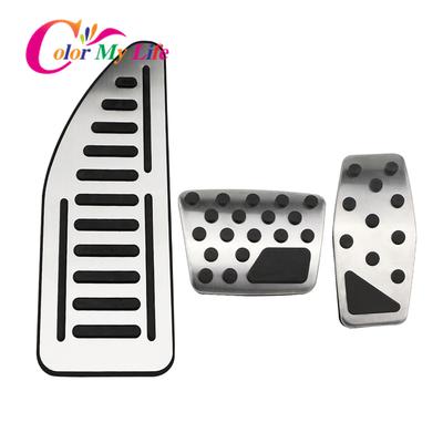 Color My Life Stainless Steel Accelerator Pedal Brake Pedals Cover Rest Pedals for Jeep Compass 2017- Renegade