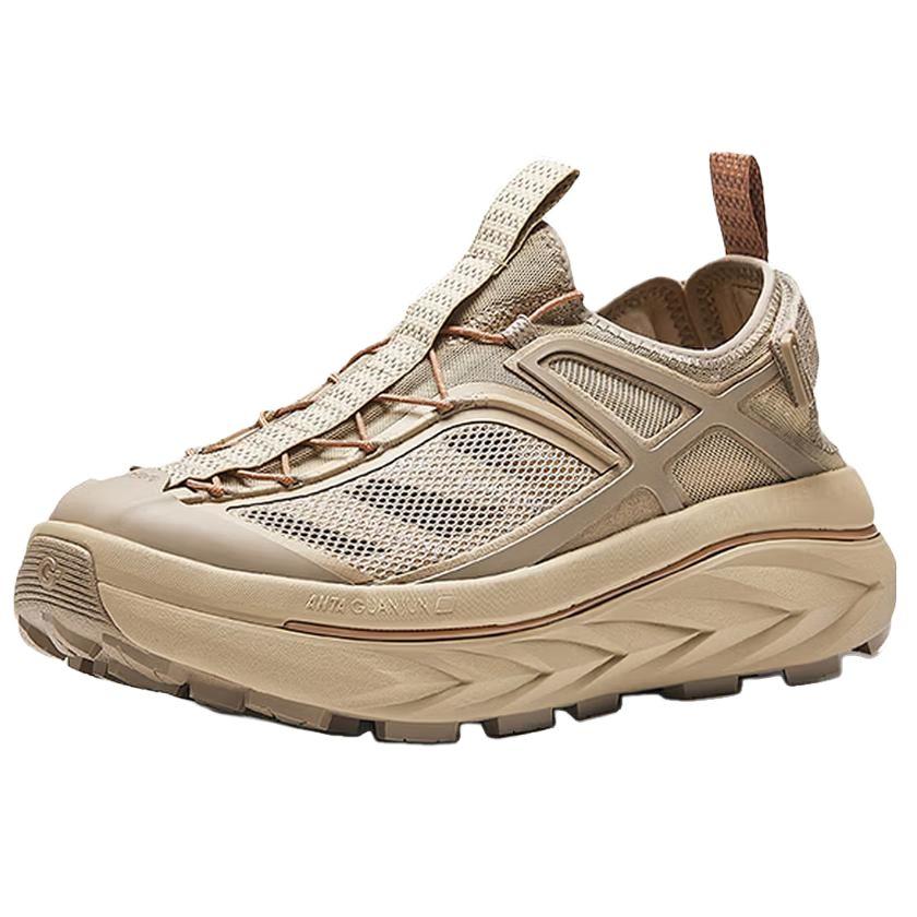 Anta Champion Outdoor Comfortable Fashion Non-Slip Breathable Height-Increasing Water Shoes Women Shoes Latte Khaki 122628822A-3