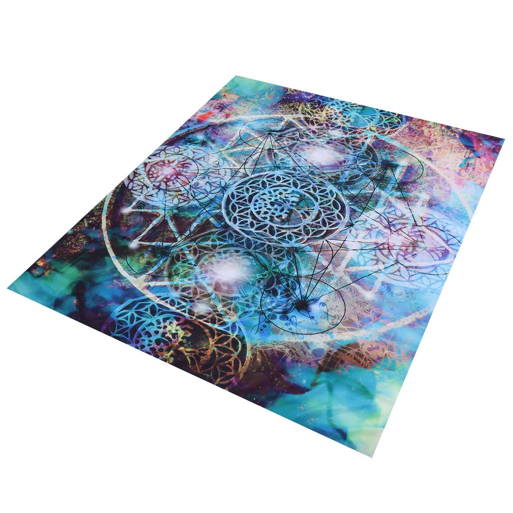 Polyester Tapestry Abstract Geometry Pattern Wall Hanging Blanket Art Home Decoration150x130cm