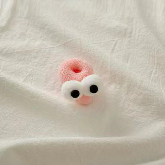 Autumn Winter Cute Big Eyes Ponytail Hair Tie - Candy Color High Elastic Hair Ring Accessory
