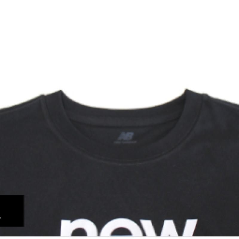 New Balance Nb New Balance SporTs Graphic CoTTon ShorT Sleeve T shirT Black wT51540 Bk