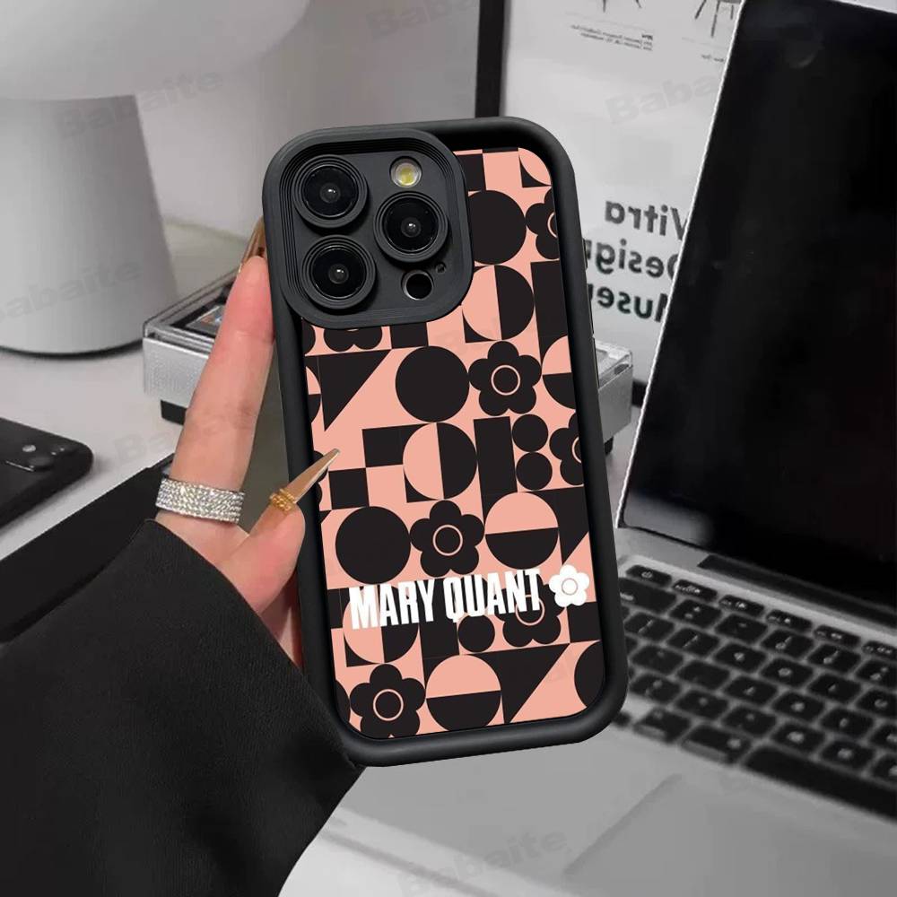 

Fashion Brand Q-Quant Mary Silicone Soft Phone Case For IPhone 17 16 14 13 12 11 15 Pro Max Plus Air Cover iPhone 12