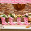 Latests Models Western Cowgirl Boots Flower Boxes Centerpiece Gift Box Shape Party Decoration Rodeo Table Decor Boot Vase