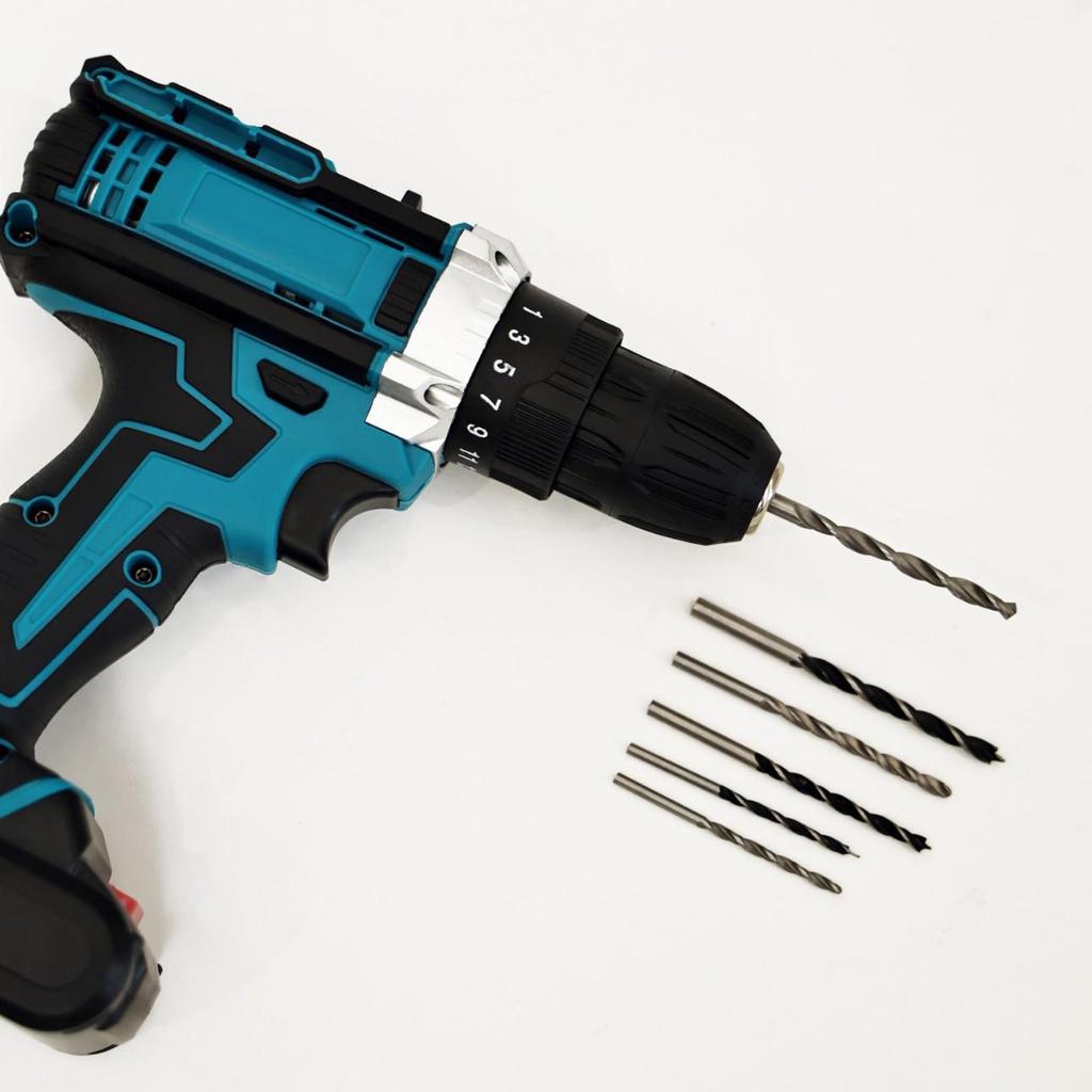21V Multifunction Rechargeable Impact Lithium Drill & Electric Screwdriver Set