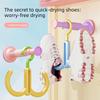 5pcs Rotatable Bag Storage Rack Scarf Belt Hanger Bag Hanging Rack Clothing Hangers Wardrobe Tie Closet Rack Organization