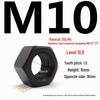 35CrMo High-Strength Hex Nut, Grade 10.9, Blackened, M8-M30