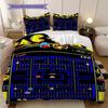 Classic PacMan Maze Adventure Three-piece Set(1 * Duvet Cover + 2 * Pillowcase, Without Core) Christmas Birthday Gift Bedding Set