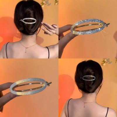 Eleganter funkelnder Strass-Haarclip - Große Klauenklemme für Hochsteckfrisuren