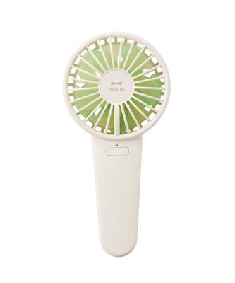 BRUNO Tragbarer Handventilator, Double Fleur Ventilator, Typ-C-Aufladung, 4 Luftstromstufen, Trageband enthalten, Elfenbein, BDE069-MI-IV
