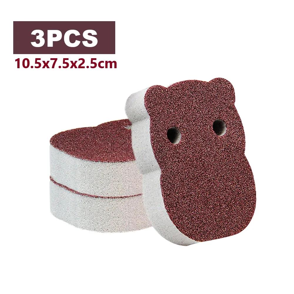 1/3/6pcs Kitchen Sponge Magic Sponge Eraser Carborundum Removing Rust Cleaning Brush Descaling Clean Rub for Cooktop Pot