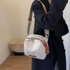 SWIMADE Oxford Dome Bag, Canvas Bag, Shoulder Bag, Crossbody Bag Regular Women's Orange/Black/Ecru RZ-7005