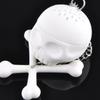 Creative Skull Tea Infuser Silicone Tea Strainer Cute Novelty Filter for Loose Leaf Tea Brewing Home Office Kitchen Accessory