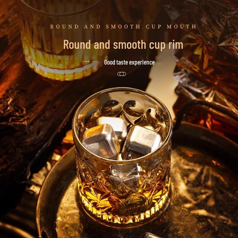 PAKCHOICE European Carved Whiskey Glass Set