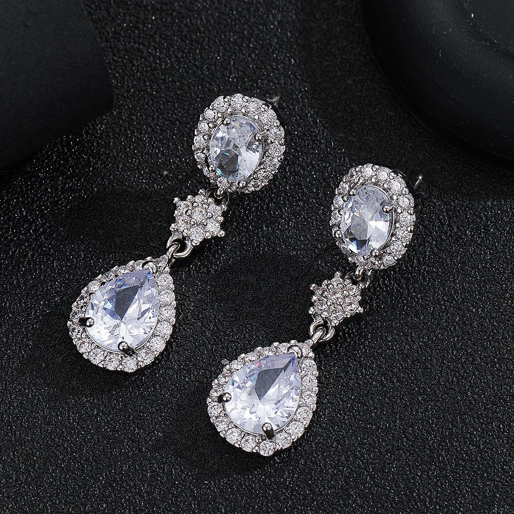 New Style Personalized Earrings Korean Fashion Versatile Water Drop Earrings for Women