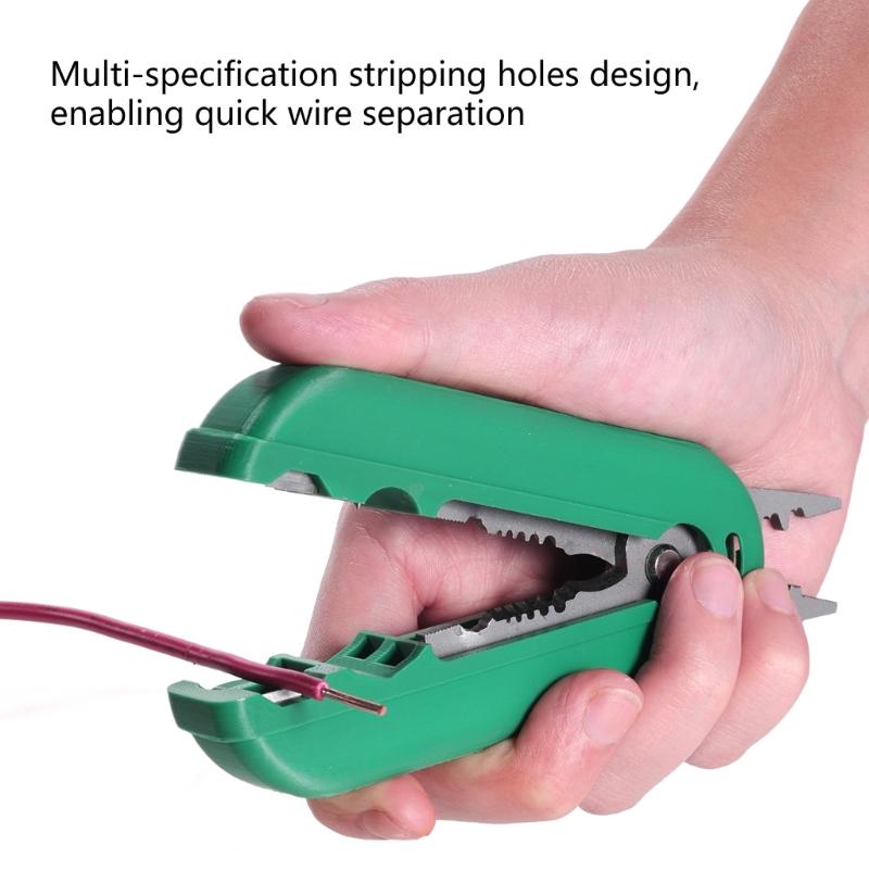 Heavy Duty Multi Purpose Wire Stripping Tool With Safety Lock Sturdy Alloy Steel Blade For Electrical Repair And Crimping