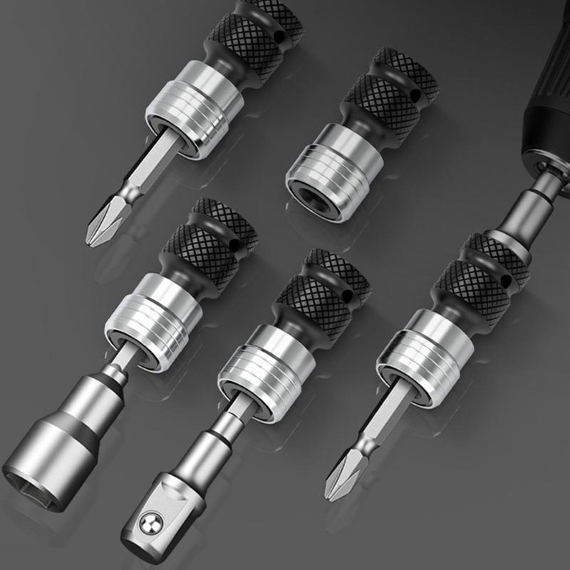 1/2inch Square Drives To 1/4inch Hex Female Socket Adapter Converters Chuck Adapter for Impacts Electric Wrench