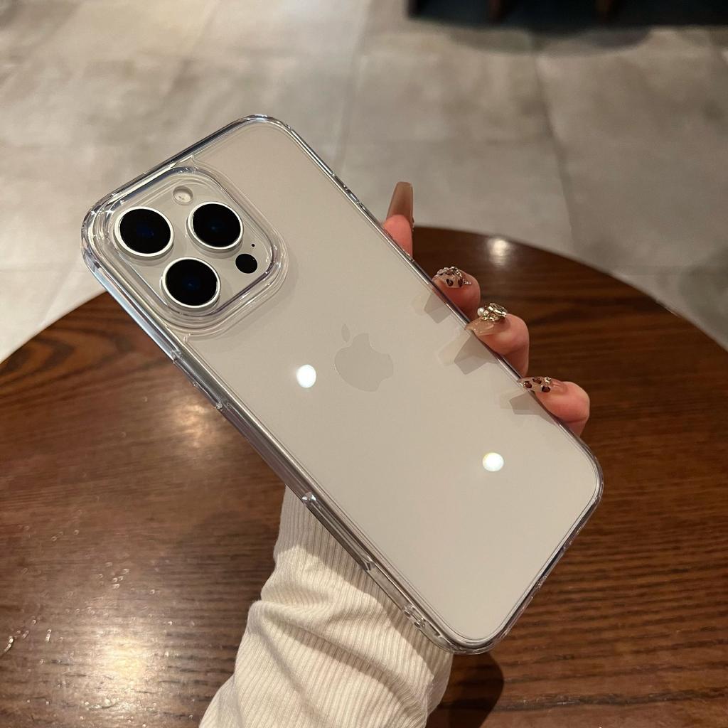 Luxury Shockproof Transparent Phone Case For iPhone 16 15 14 13 12 Mini 11 Pro Max X Xs XR Max 7 8 Plus SE Bumper Cases Cover
