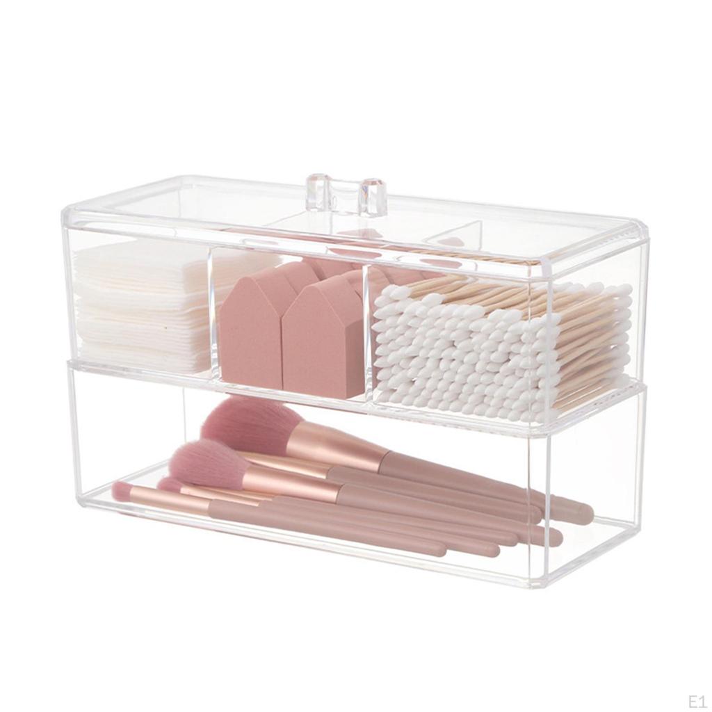 Clear Acrylic Cosmetic Storage Organizer for Lipstick and Jewelry