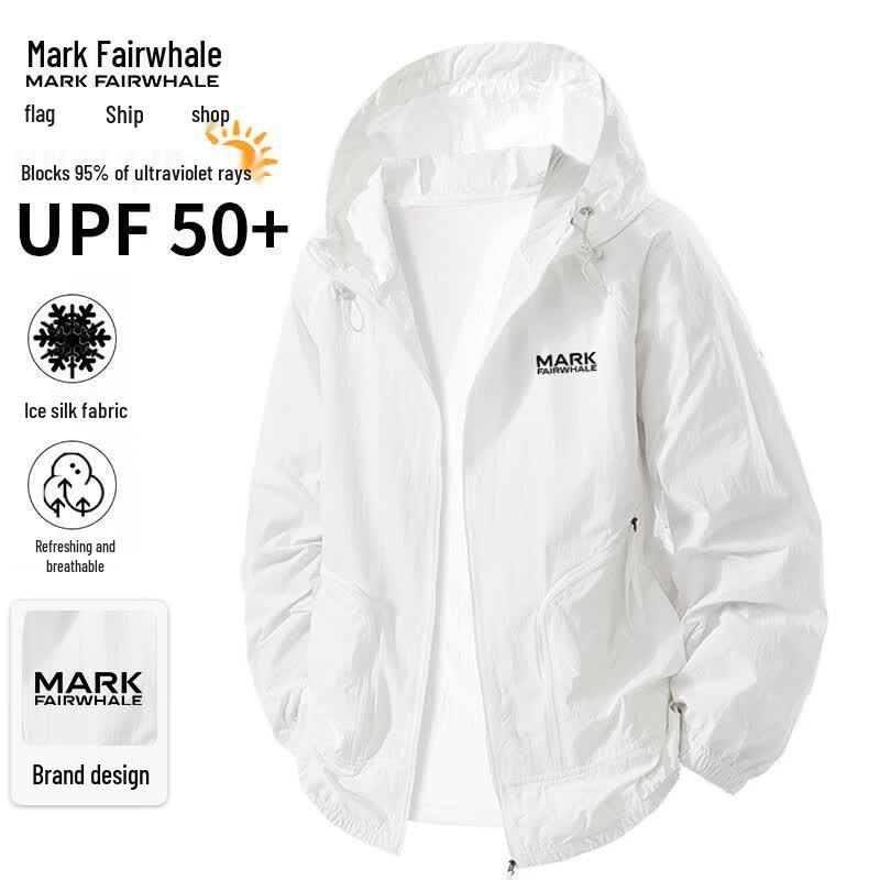 MARK FAIRWHALE Unisex Ice Silk UPF50+ Sun Protection Hoodie Jacket XL