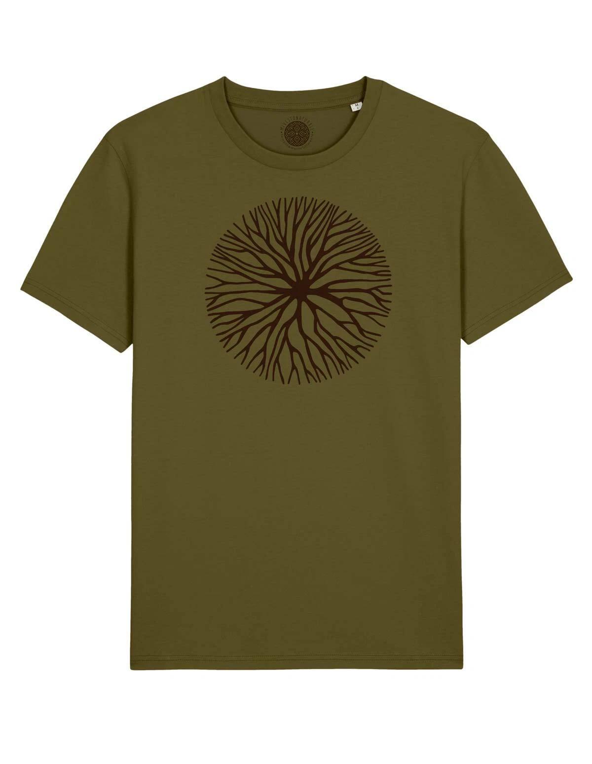 Root Circle New Age Tree Nature Roots Net Circle T-Shirt Unisex S