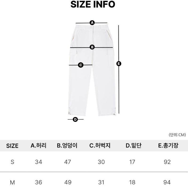 Goxo Women Fit Cargo Pants Two Way White