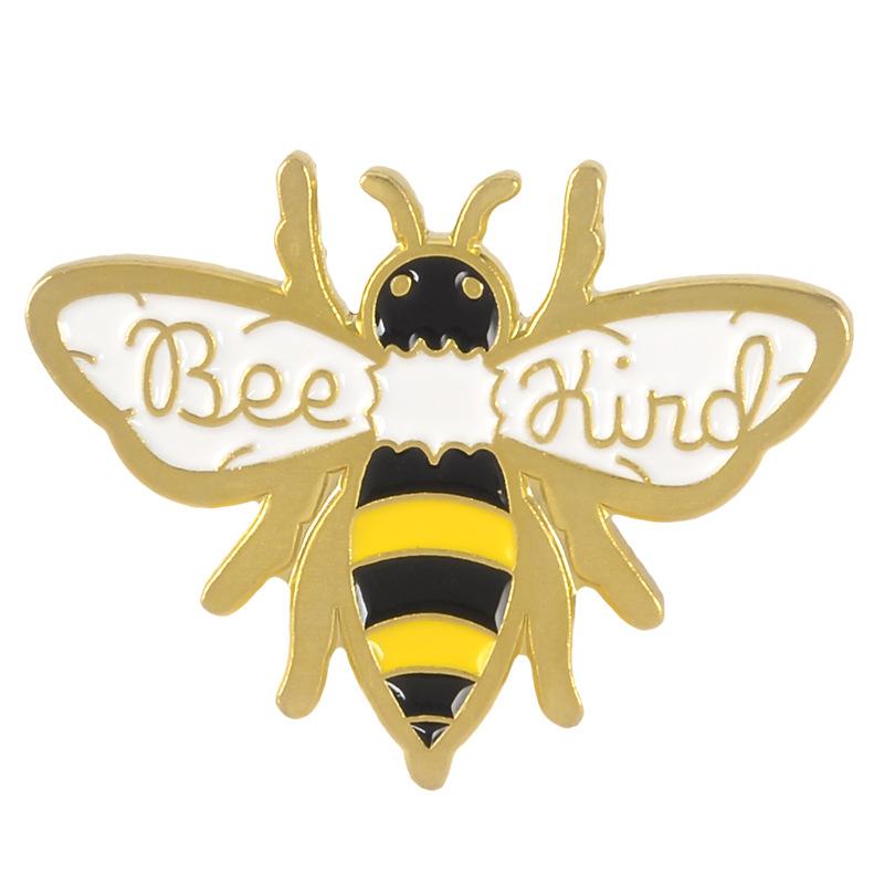 

Cartoon Playful Bee Alloy Brooch Unique Cute Enamel Pin Fashion Accessory For All