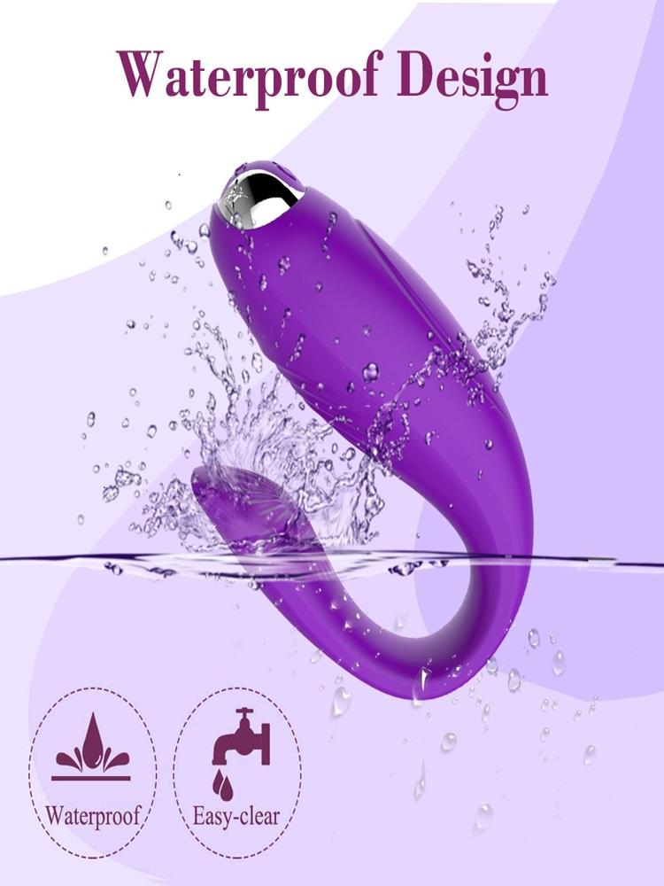 U Shape Vibrator with 10 Frequency Vibration Sex Toy Vagina Massager G Spot Clitoris Stimulation Adult Sex Toy for Women Couples