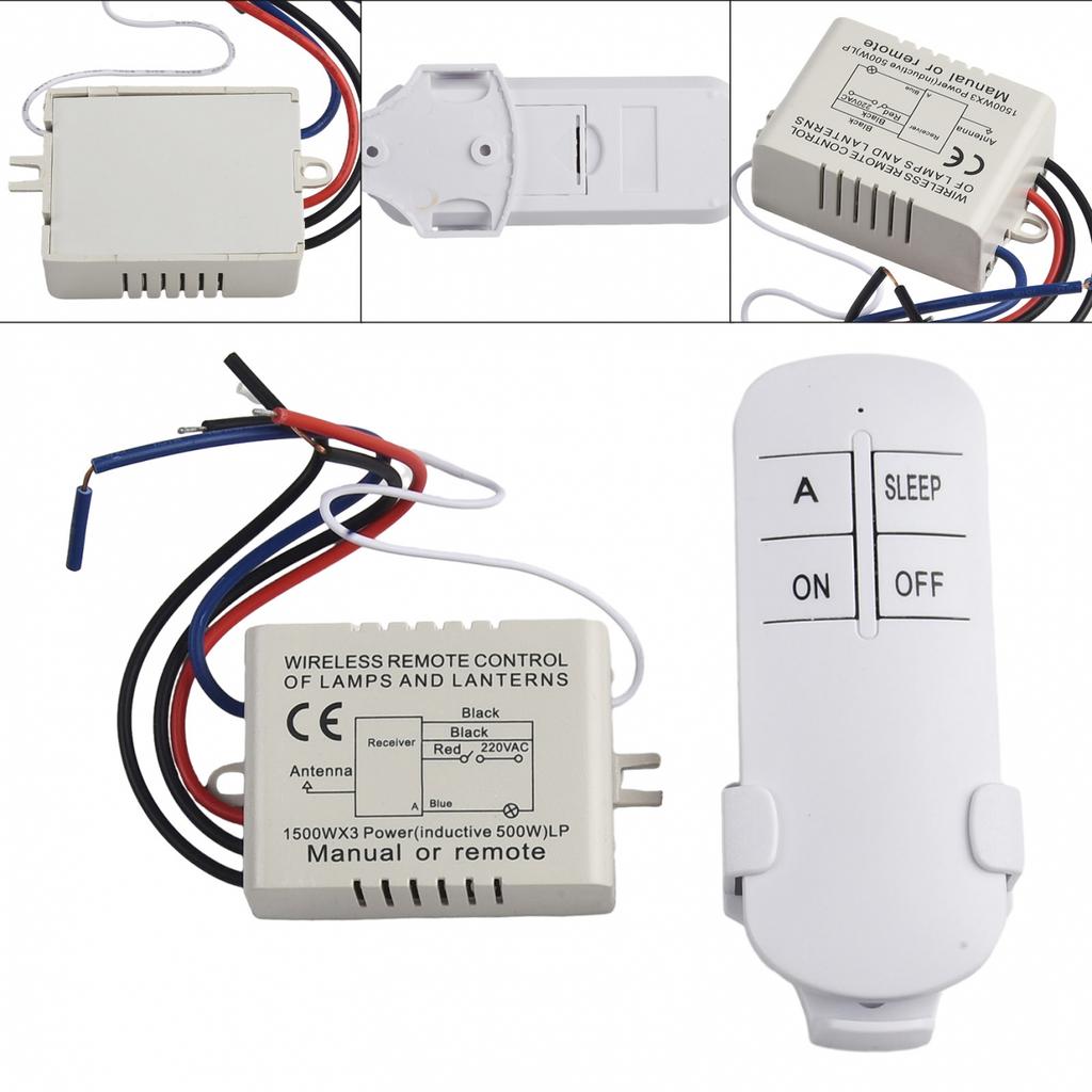 1PCS 1CH ON/OFF 220V Remote Switch Light Wireless Wall Remote Switch Receiver