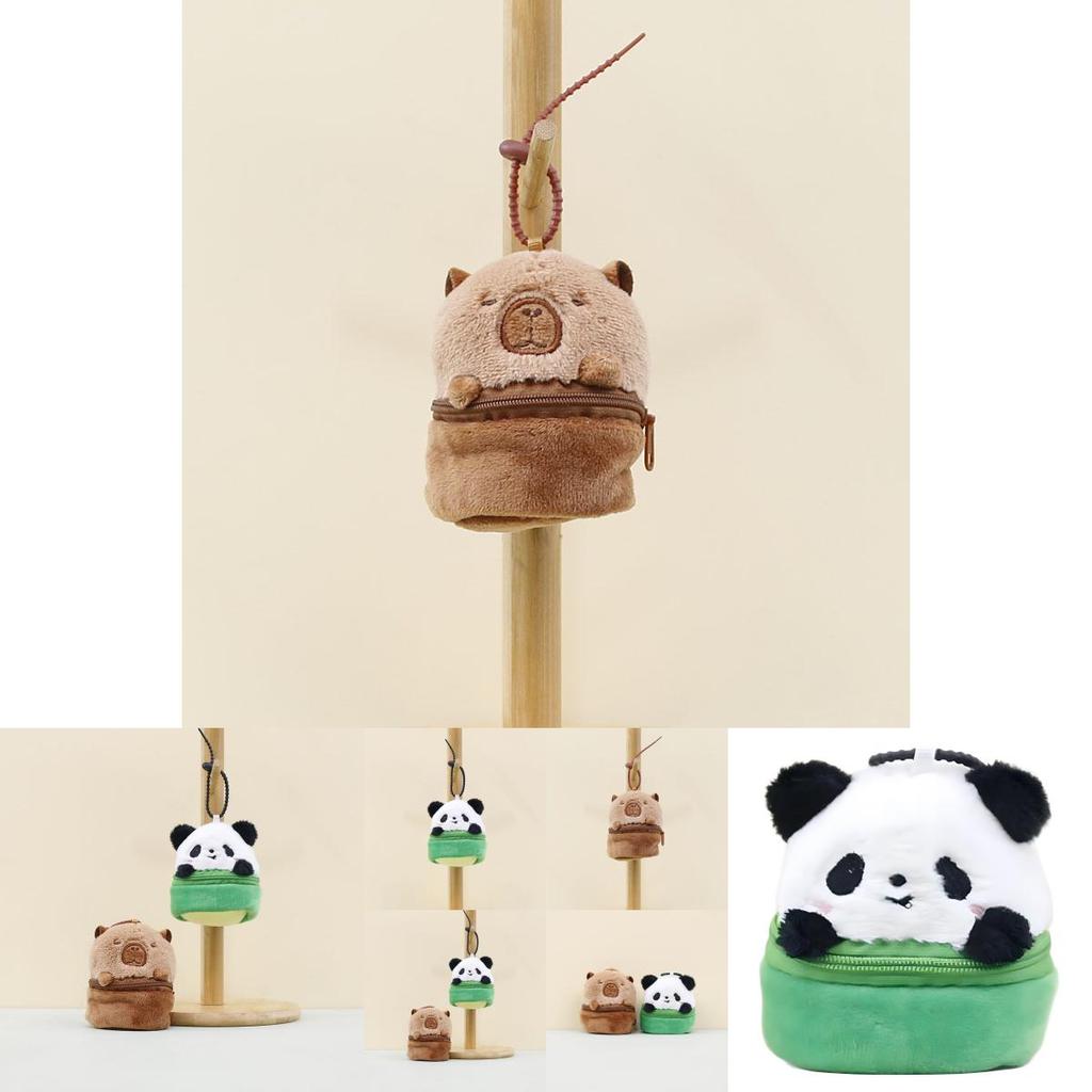 Adorable Bamboo Panda Plush Toy Keychain Cute Bag Accessory With Soft Pp Cotton