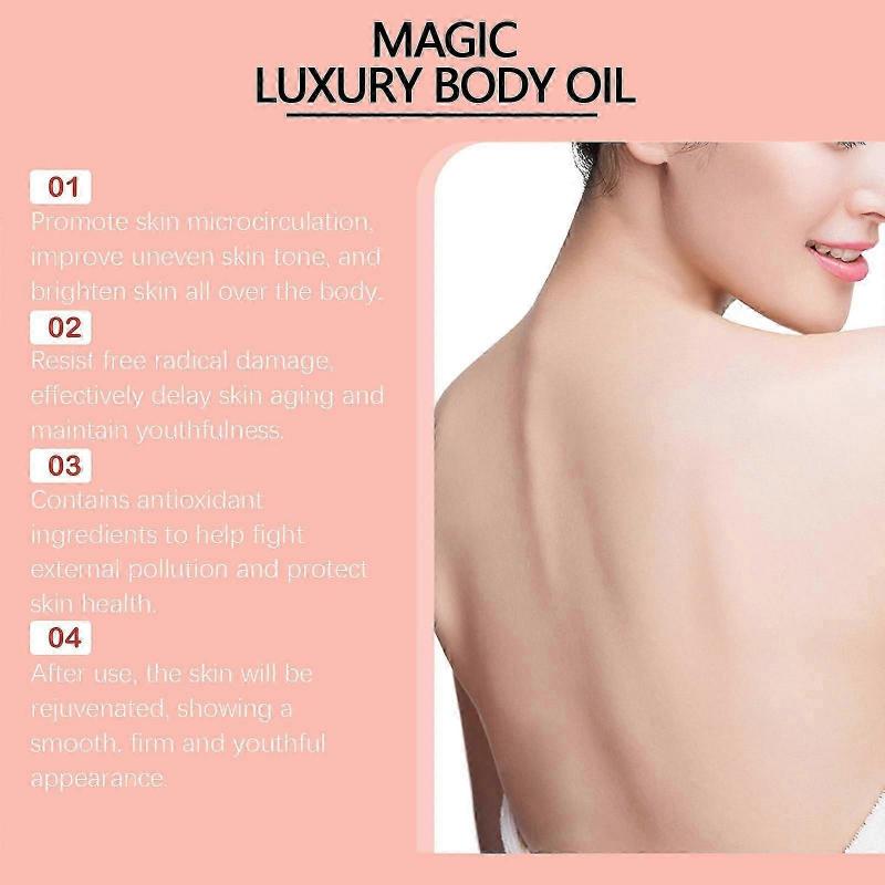 Magic Body Oil 100ml 2PCS, Firming & Hydrating Skin Care for Arms Chest Thighs Tummy