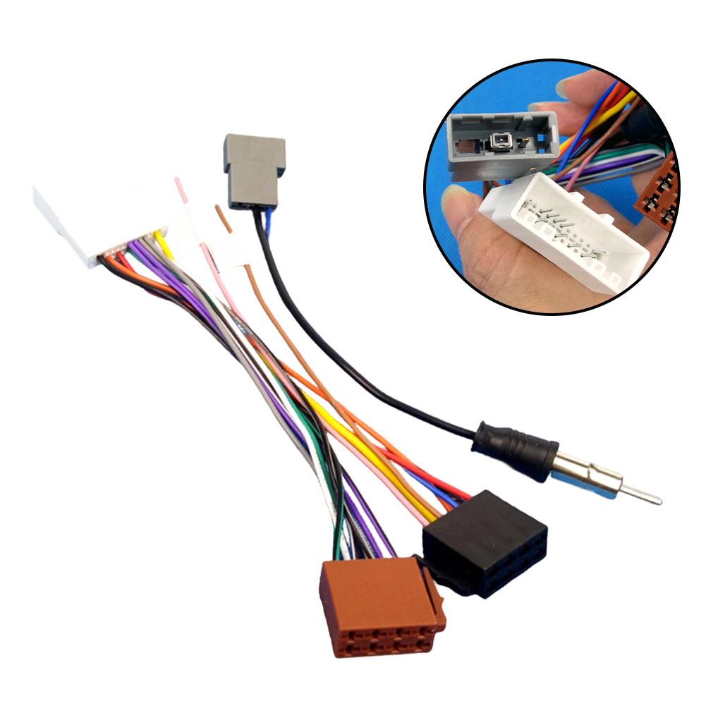 Easy Installation Radio Wiring Harness 20P ISO Connector Antenna Cable