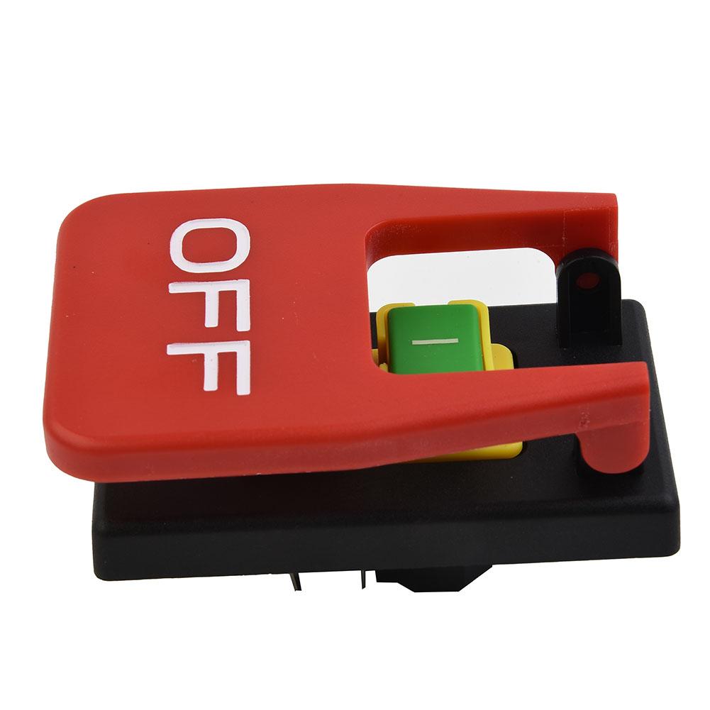 Factory Workshop Button Switch Electromagnetic Switch 50 60Hz 1PC 240V AC250V On Off KJD17B-16 KEDU For Lathe Saw