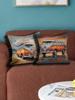 Funda de cojín para funda de almohada de furgoneta de acuarela, para viajar a la playa, sofá, cama, coche, fundas decorativas para sala de estar