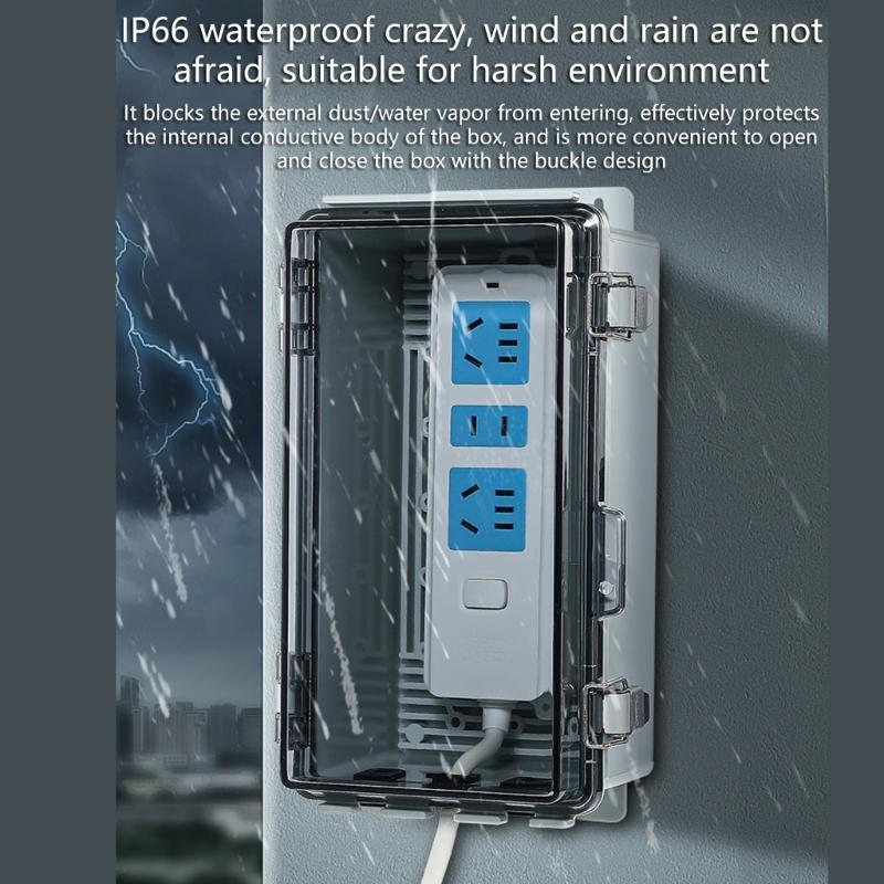 Practical Industrial Waterproof Electrical Box With Lock And Wall Mounted Set Accessory for Outdoor Applications