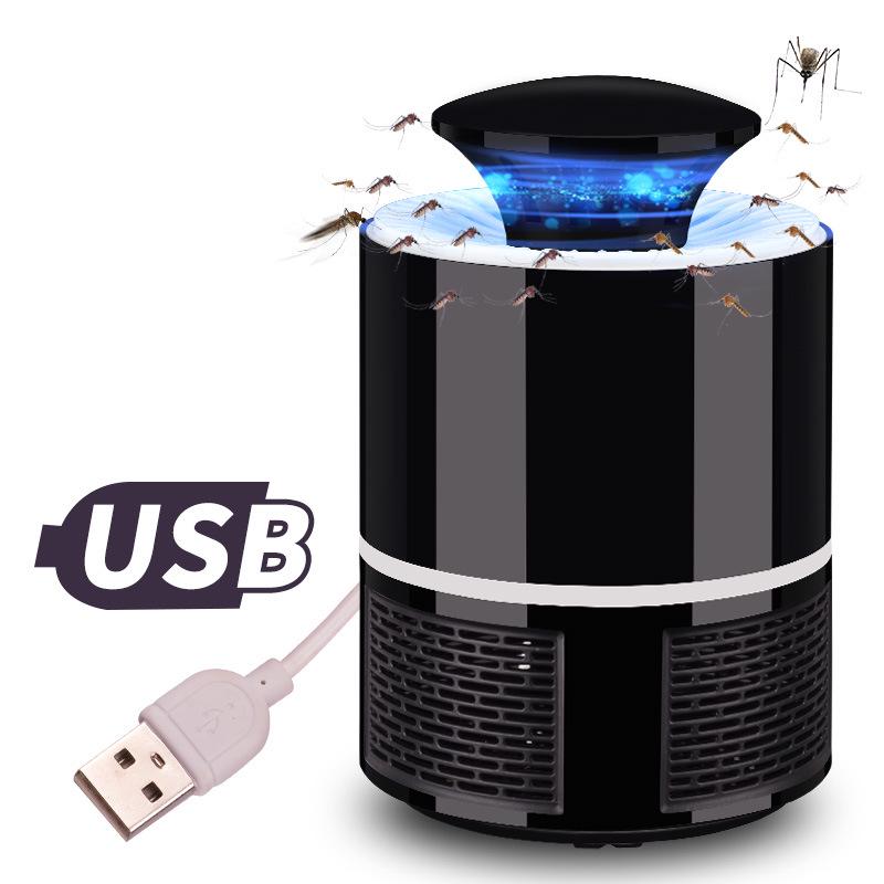 Silent USB Indoor Mosquito Killer Lamp: Electric Shock Insect Trap for Home & Dorm