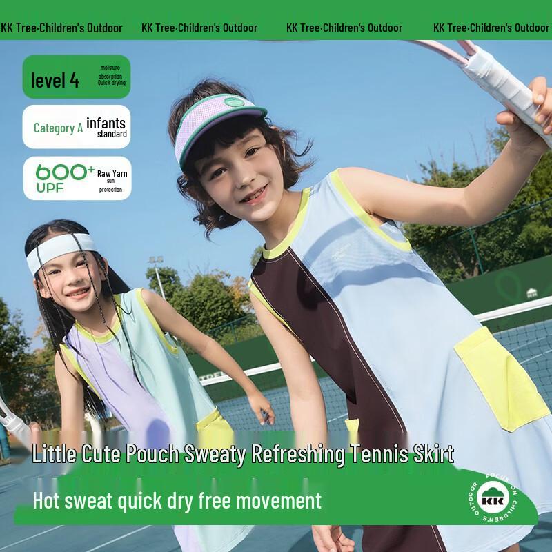 Kocotree Kinder Schnelltrocknendes Sonnenschutz Tenniskleid