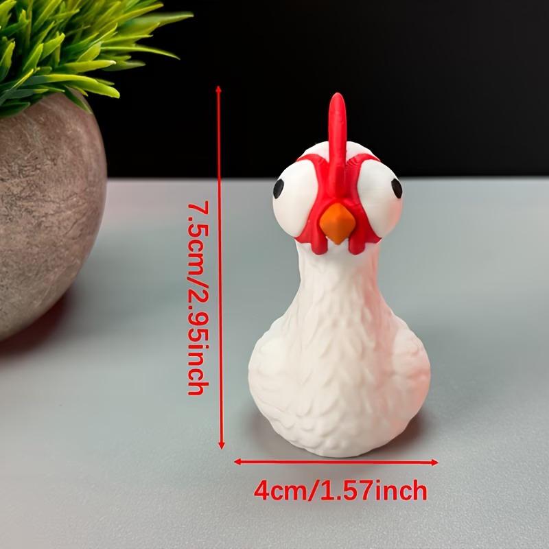 3D Printed Hen Statue Chicken Figurine Animal Sculpture Indoor/Outdoor Home Or Car Ornament Perfect Gift