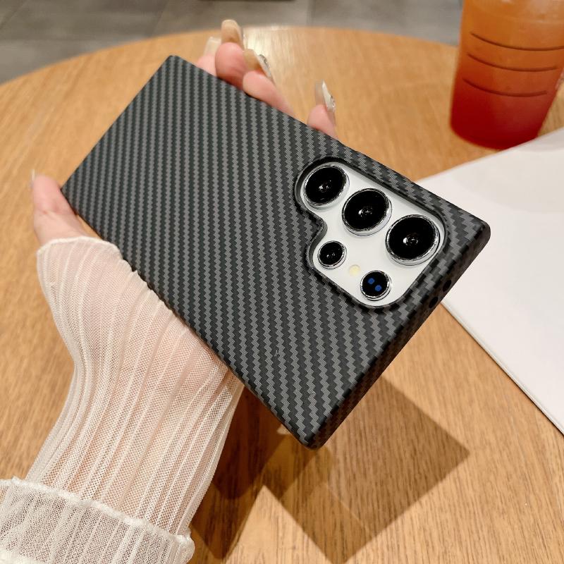 For Magsafe Magnetic Carbon Fiber Color Collision Phone Case For Samsung S25 Ultra S23 S22 S24 Note 20 Ultra Plus Bumper Cover