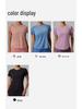 Women's Breathable Quick-Dry Mesh Short Sleeve Yoga Top – Loose Fit Fitness Training T-Shirt