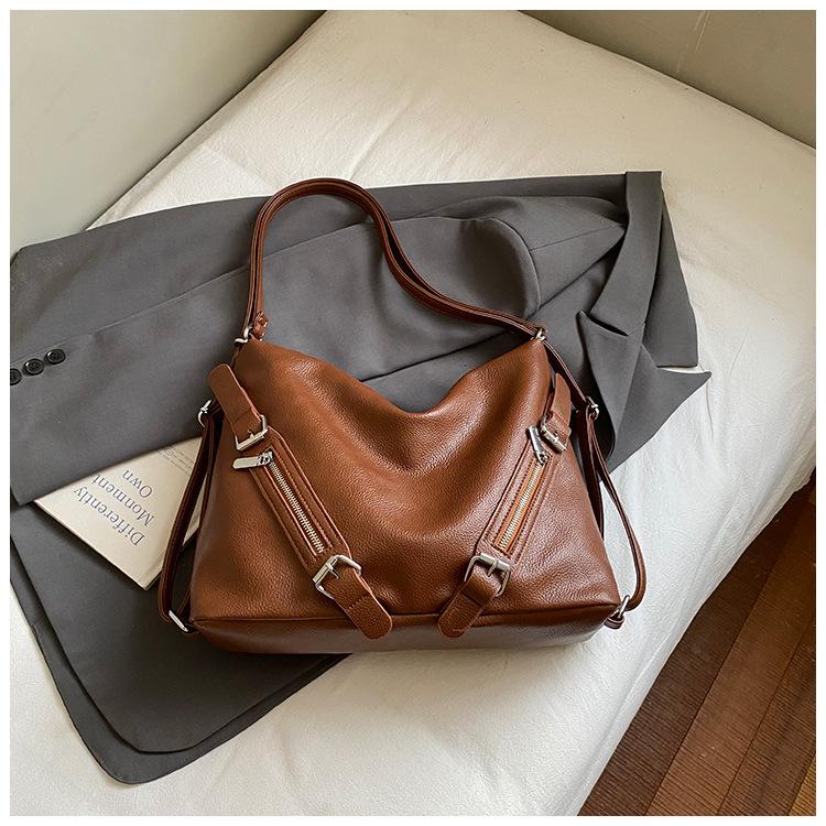 Bolsa Tote Tendência Grande Capacidade Estilo Locomotiva Feminina Outono Nova Aluna Aula Trajeto Dupla Alça Bolsa Mensageiro