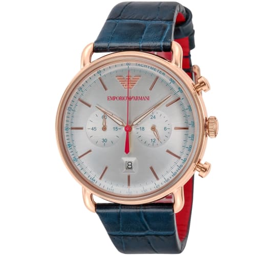 

Emporio Armani AVIATOR AR11123 Men s Navy Watch