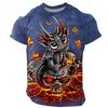Men's Sarah Richter Dragon Devil T Shirt Short Sleeve T Shirt 3D Print Crew Neck Round Neck Shirt Exaggerated Designer Artistic