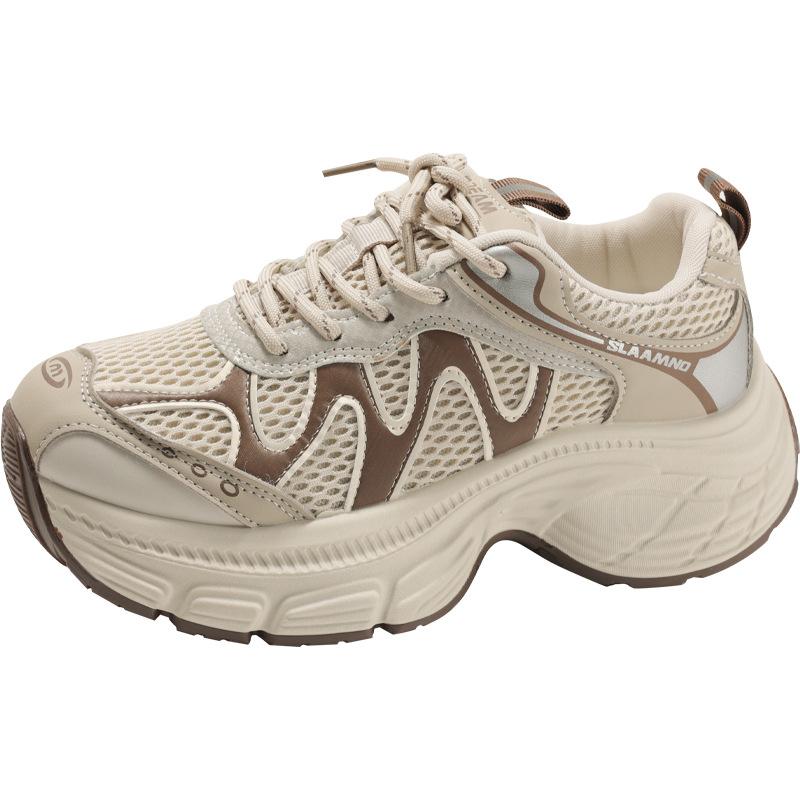Kleine Männer Körpergröße erhöhen Retro-Plateau-Dad-Schuhe Damen 2025 neu Herbst Casual Weichsohle Leichte Sportschuhe