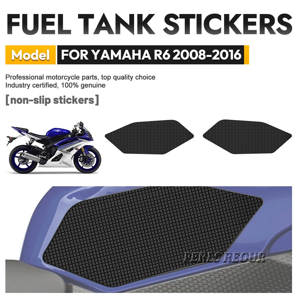 Rutschfestes + Kratzfestes + Stilvolles Silikonpad für YAMAHA R6 2008-2016 Silikon-Rutschfestes Kratzfestes Kraftstofftank-Aufkleber
