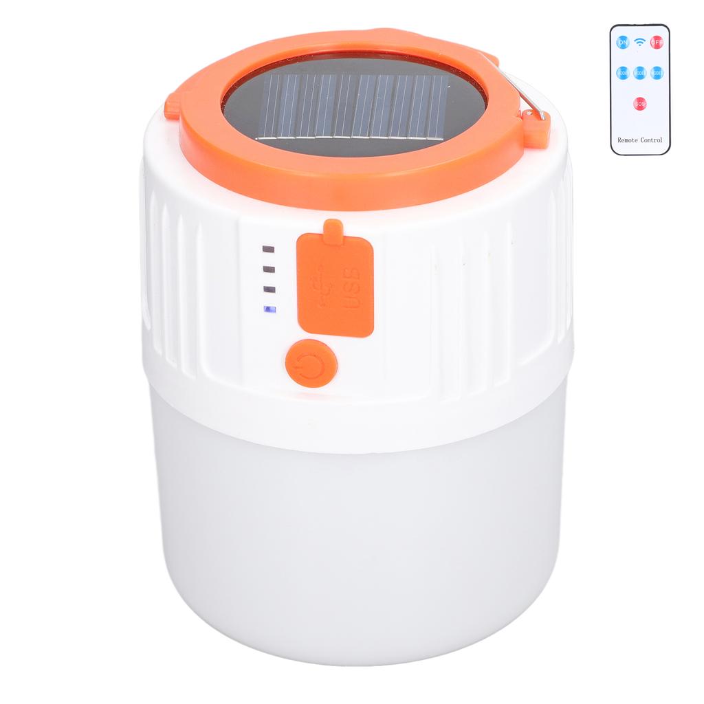Voice Control Solar Camping Lamp 5 Mode Auto Induction USB Charging Waterproof Tent Light for