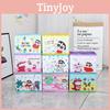 Cute Pajamas Crayon Shin Chan Shiro Striped Pattern Foldable Desktop Storage Box For Desk And Makeup Supplies