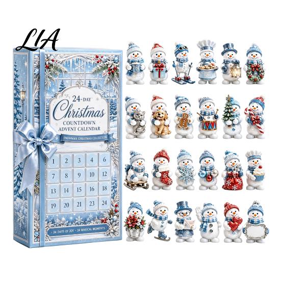 Festive Decoration for Home 2026 Nutcracker Advent Calendar, 24-Day Acrylic Ornament Set with Classic Interactive Game Friends Soldier